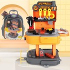 Busy Box Toy Tool Set  - Pretend Workbench   Tool Set - 31 Pieces - Kids Age 3-5
