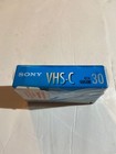 Sony Premium Vhs-c 30 Min Sp Or 30 Minutes Ep Camcorder Blank Tape New Sealed 