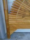 Bamboo King Size Headboard Regency Sunrise Sunburst Rattan Art Deco Split Rattan