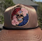 Grateful Dead Satin Snapback   milk Chocolate Roses 