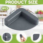 4 Pack Silicone Non Slip Cutting Board Feet Preventing Cutting Injuries In Th   