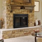 Pleasant Hearth Small Glass Fireplace Doors Black Cabinet-style Masonry Mesh