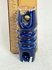 Cobalt Blue  Bennington Glazed Strain Insulator Lightning Rod Ball Glass Fanpull
