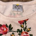 Cream And Pink Matching Set With Floral Design