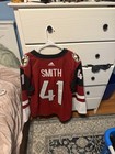 Adidas Arizona Coyotes Smith  41 Nhl Hockey Jersey Red Black White