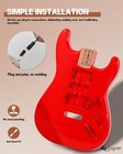 Diy Strat Style Electric Guitar Kit  Red Mahogany Body laurel Wood Fingerboard