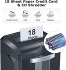 Bonsaii Paper Shredder  18 Sheets 60 Minutes  Suitable For Office Use 