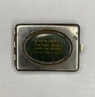 Antique Match Box Holder Safe Advertising Lawrence Ma Usa Metal Cigarette Tobacc