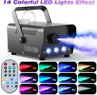 2pcs 500w Smoke Fog Machine 3led Disco Light Rgb Spray Fogger Effect With Remote