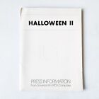 Rare Vintage 1981 Halloween Ii Movie Press Release Kit W  10 Photo Stills   More