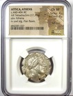 Attica Athens Greece Owl Tetradrachm Silver Coin 440 Bc - Ngc Ch Vf   Full Crest