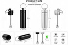 Portable Keychain Spice Jar With Adjustable Spoon  Aluminum Alloy  2 2 X 0 6 Inc