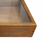 Mooca Wood Glass Top Jewelry Display Case Accessories Storage  Wooden Jewelry 