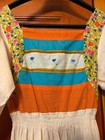 Vintage 1960s Long Sleeve Maxi Patchwork Dress prairie hippie Style  Cotton 