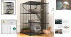 Cat And Small Animal Playpen With Hammock   Stable Design - 1-2 Pets