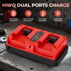 18v Dual Bay Simultaneous Charger For Milwaukee 18v M18 Battery 48-11-1850 New