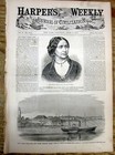 1861 Illustrated Newspaper With Poster Containing Images Of Happy Negr0 Slaves 