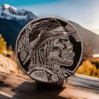 Hobo Nickel Hand-carved Original By J m Tarantula Buffalo Nickel Dead Or Alive