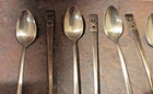 9 Oneida Community Coronation Silver Plate Iced Tea Spoons