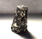 Vintage Taxco Mexico Ornate Sterling Silver Thimble
