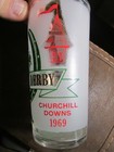 1969 Kentucky Derby Mint Julip Glass Churchill Downs Horse Racing Souvenir