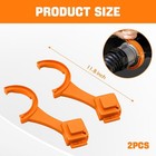 2pcs Rv Sewer Hose Wrench  Multi-purpose Removal Tool To Orange 