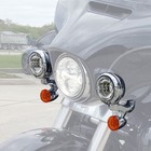 Turn Signal Led Spotlight Fog Light Bracket For Harley Electra Glide Flhx Flhxxx