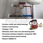 Bronze Circulator Pump For Up15-18b5 59896114 1 2  Sweat 1 25hp 115v Water Pump