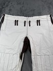 Bjj Jiu-jitsu Gi Pants Adult A2 White Cotton Reinforced Knees Drawstring Waist