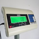 Uline H-670 Digital Scale W pedestal   12x16  Base 12v battery Powered 330lbs