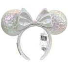 Disney Parks Loungefly Mickey Mouse Icon Quilted Iridescent Minnie Ears Headband