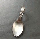Antique 1847 Rogers Bros  Is Silver Plated Baby Spoon Bent curved Handle