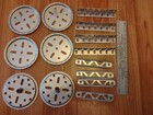 Gilbert Erector Set Part A  Mo  Cr   Bn Aluminum Plate Lot Of 14