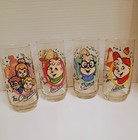 1985 Alvin And The Chipmunks Drinking Glasses Complete Set Of 4 Hardee   s Vintage