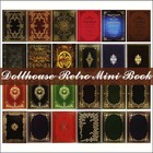 24pc Dollhouse Miniature Vintage Open Old Books Set 1 12 Scale Faux Bookshelf