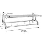 Towel Rack Bathroom Hotel Rail Holder Stainless Steel Wall Mounted Storage Shelf