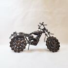 Metal Motorcycle Sculpture - Iron Cruiser Art Gift Vintage Home Office Decor