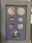 1986-s Us Mint Prestige Proof Set With Liberty Silver Dollar 7 Coin W  Box   Coa