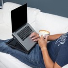 Portable Adjustable Lap Desk With Cushion - Collapsible Bed Tray For Laptop