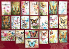  701 -21 Pcs Butterfly Junk Journal Stickers Scrapbooking Tags Cards