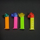 Vintage Pez Set Of 4 Crystal Kooky Zoo Animals Loose W  Hippo On Rare Pink Stem