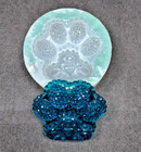 Handmade Paw Print Diamond Pendant J Mold-mold Only