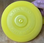 Vtg 1970   s Wham-o Frisbee Yellow 9    San Gabriel Ca 1966 Patent 3359668 Lot Of 2