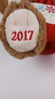 2017 Holiday Time Snowflake Christmas Teddy Bear 18  Plush Ornament Red Sweater