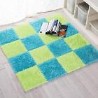 Puzzle Floor Mat  Plush Foam Mats  16 Fluffy Carpet Tiles Area Rugs For Kids 