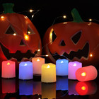 Rechargeable Led Color Changing Tea Lights Usb Flameless Warm White Flickering V
