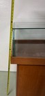 Museum   Jewelry  Grade Glass Display Case On Cherry Wood Pedestal