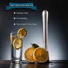 Ortarco 10 Inch Stainless Steel Muddler For Cocktail And 10 Large  Silver