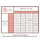 5 Pc Round Tablecloth Table Cover Party Wedding Polyester Colors Choose Size