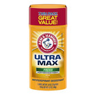  4 Pack  Arm   Hammer Ultra Max Deodorant  Fresh Scent  Solid Stick  2 6 Oz